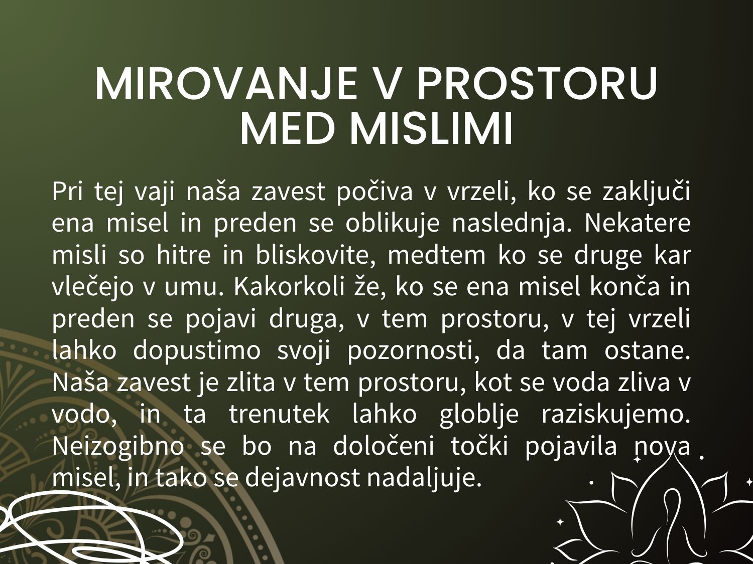 Spletni tečaj - Osnove meditacije - slika 2
